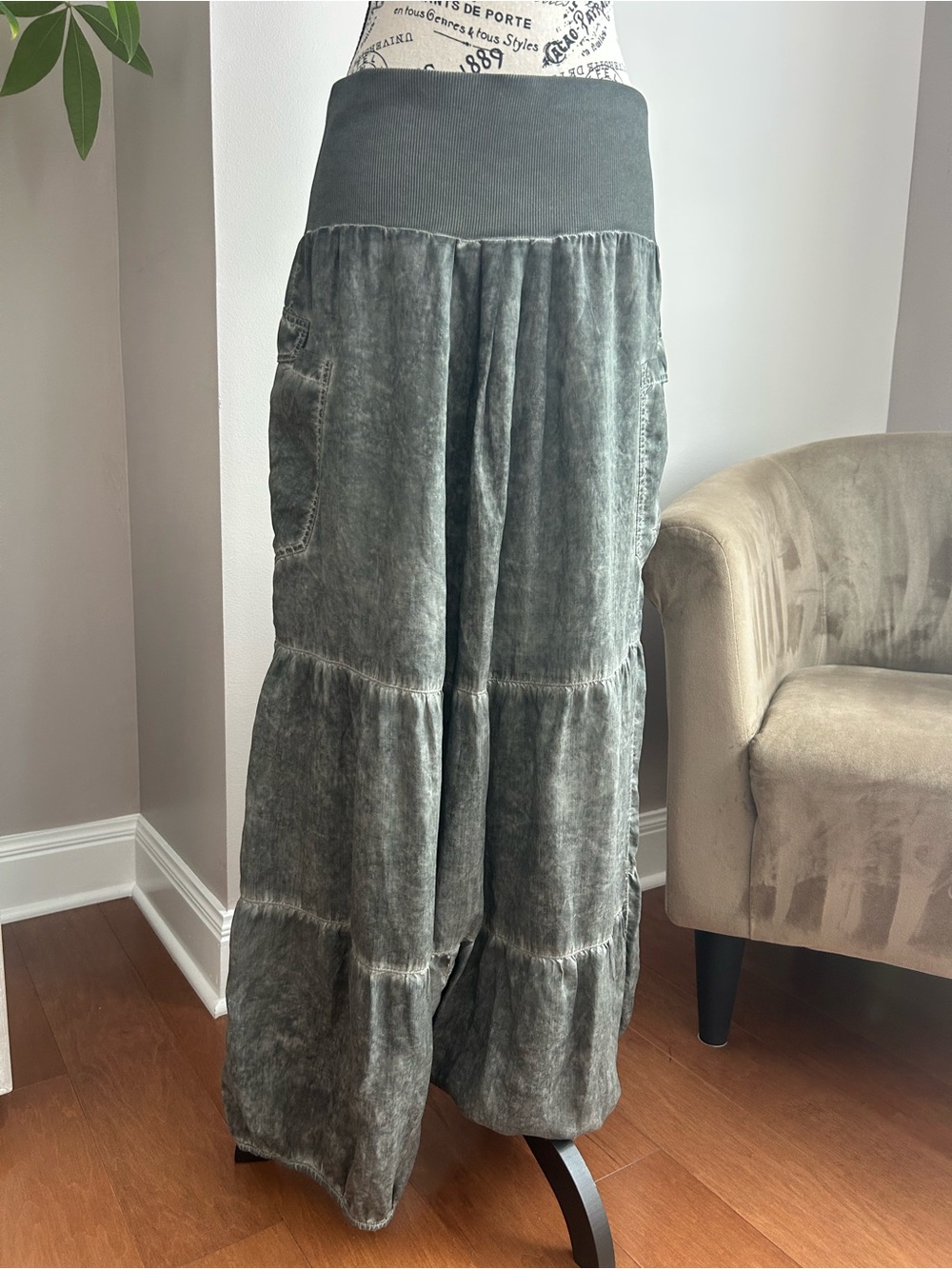 Vintage Y2K Cop Copine Verana Jupe Culotte Balloon Cargo Pants Skirt Size 42